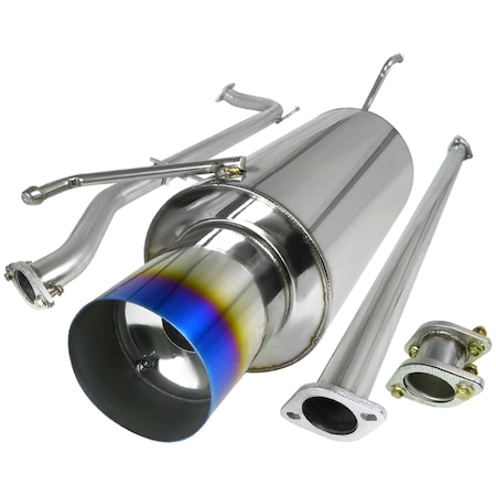 Spec-D Tuning 98-02 Honda Accord 2.5 Inch Inlet N1 Style Catback Exhaust MFCAT2-ACD982T-SD